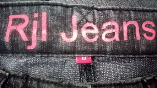 Black Hipster Bootleg Jeans Size 10