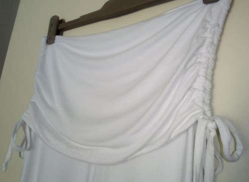 White Soft Stretch Pants Size Medium