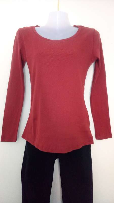 Rust Fitted Long Sleeve T shirt size X Small