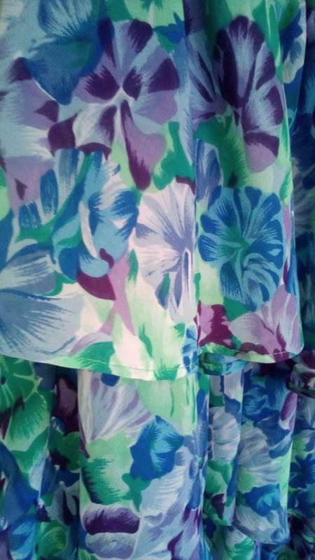 Blue, Green and Purple Party Dress by Truworths size 36