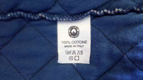Blue Warm Quilted Waistcoat made in Italy Size Large Boho, Hippy