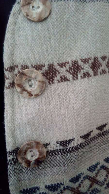 Brown Rustic Wool Mix  Waistcoat  by Kazak Size 12 Boho, Hippy
