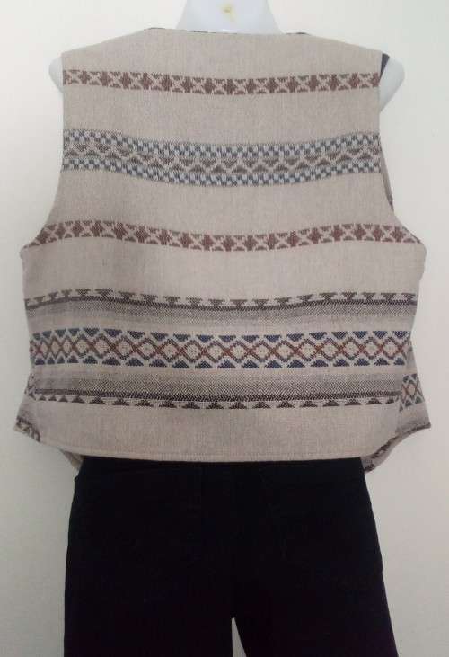Brown Rustic Wool Mix  Waistcoat  by Kazak Size 12 Boho, Hippy