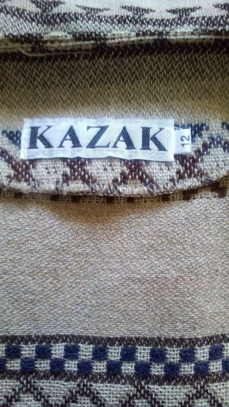 Brown Rustic Wool Mix  Waistcoat  by Kazak Size 12 Boho, Hippy