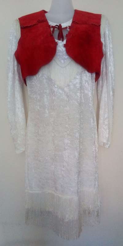 Cowgirl  Dress and Waistcoat  Size 36 Costume Party , Halloween