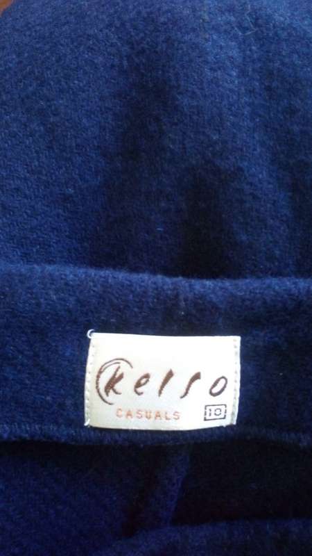 Kelso, Warm Blanket Skirt  in Blue Size 10