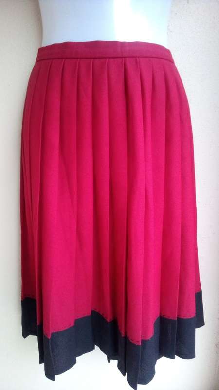 Burgundy / Red Skirt and Top Set by Essence (Top size 36, Skirt  sze 38)