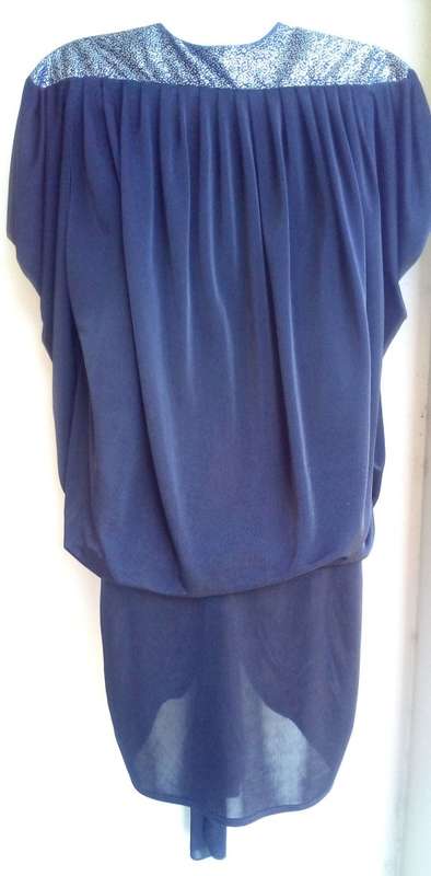 Dramatic Black And Silver Evening Dress/ Top by Foschini Size 12