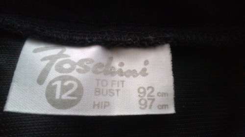Dramatic Black And Silver Evening Dress/ Top by Foschini Size 12