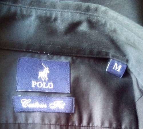 Mens Black Shirt by Polo Size Medium