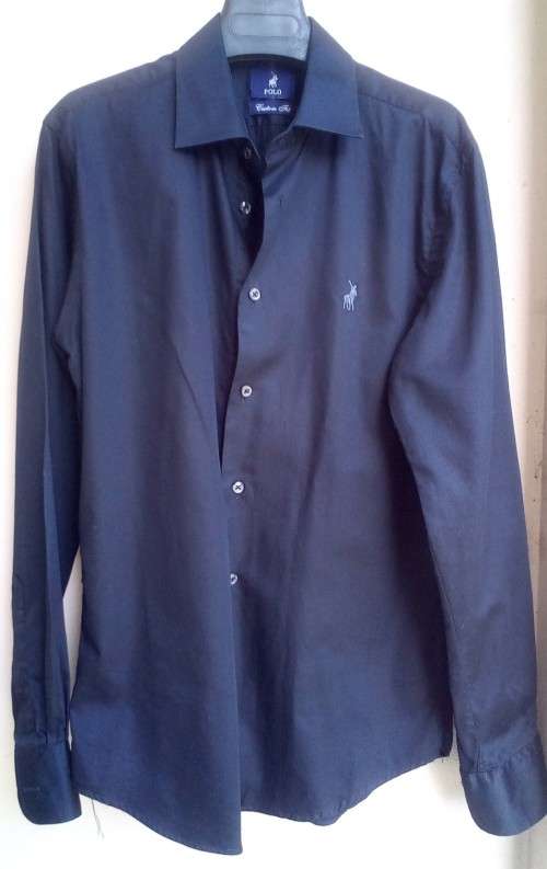 Mens Black Shirt by Polo Size Medium