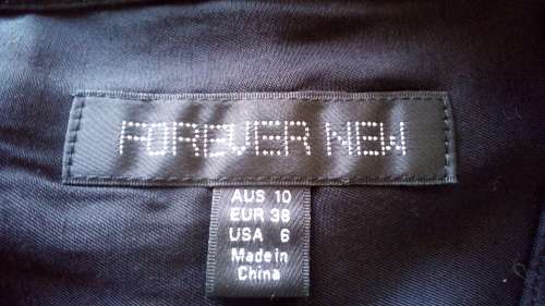 Gorgeous Black Longer Length Top by Forever New. Size 10