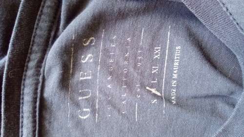 Mens Grey T shirt by Guess Size Medium