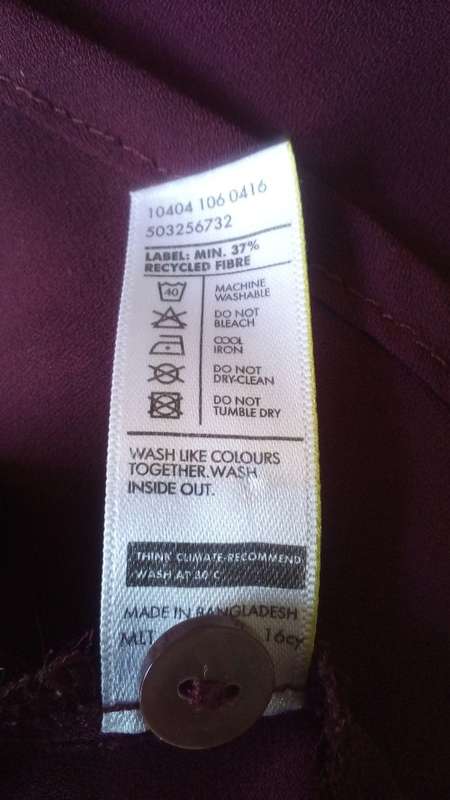 Womens Classy Smart Shirt in Burgundy by David Jones Size 12