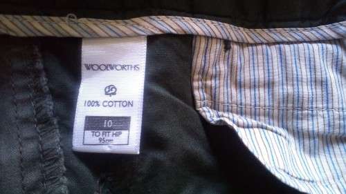Truworths Womens Canvas Pants in Olive Green by  size 10