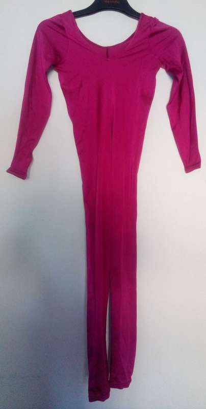Girls  Full length Unitard in Pink Lycra. Gymnastics, Dance, Theatre Performance