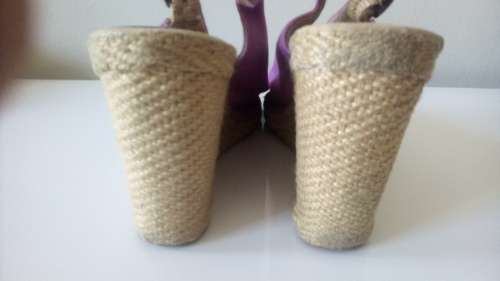 Lilac Canvas Wedges by Pied A Terre Size 4