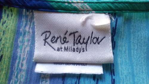 Lovely Turquoise  Shirt By Rene Taylor at Milady`s Plus Size XXL