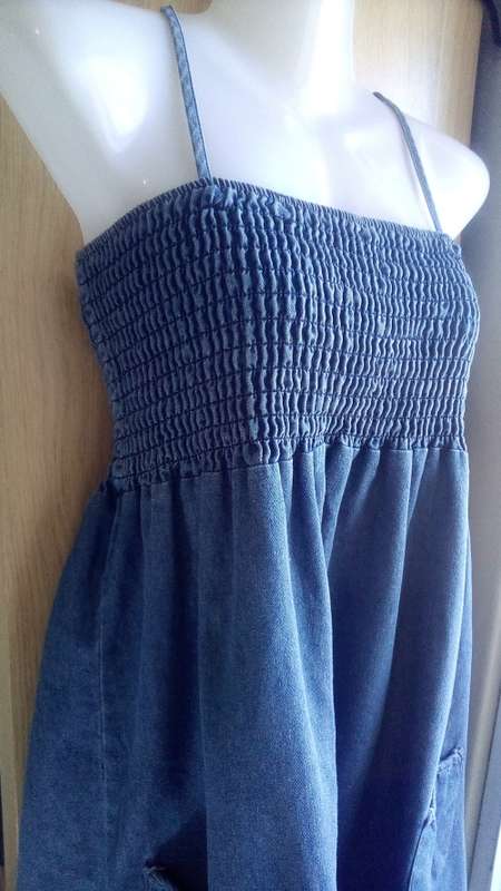 Cute Denim Sundress by Casual Insync Size Medium Beach, Summer Holiday
