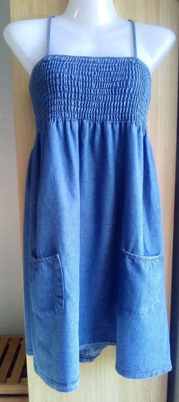 Cute Denim Sundress by Casual Insync Size Medium Beach, Summer Holiday