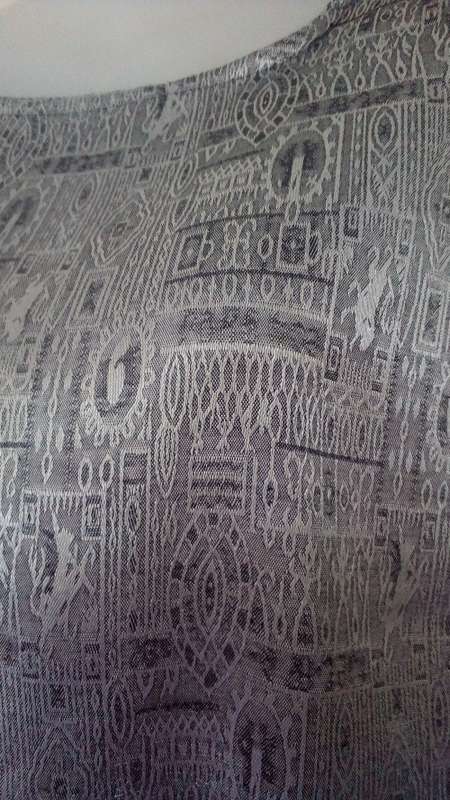 Silver Grey  Silk Top evening Out, Special Occasion,  Party,  Size Large