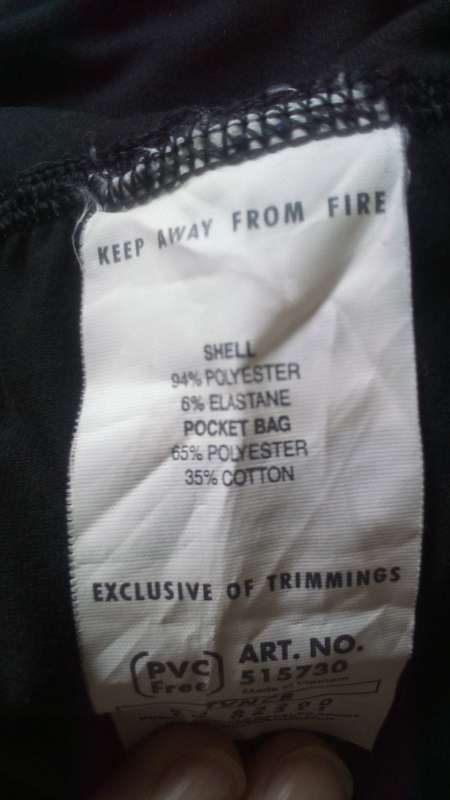 3/4 Length Black Harem Pants by Puma Size 10