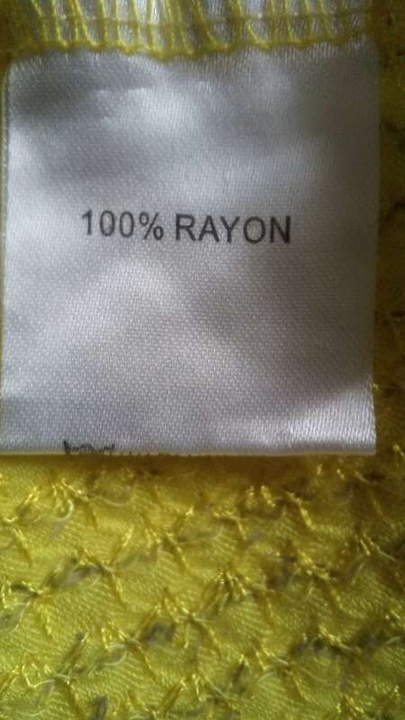 Yellow Sequined Vest Top by Legend Size Large