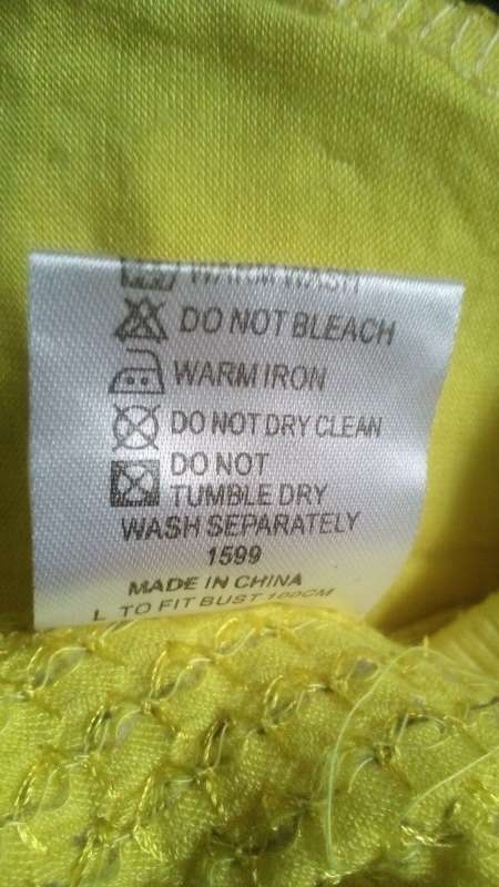Yellow Sequined Vest Top by Legend Size Large