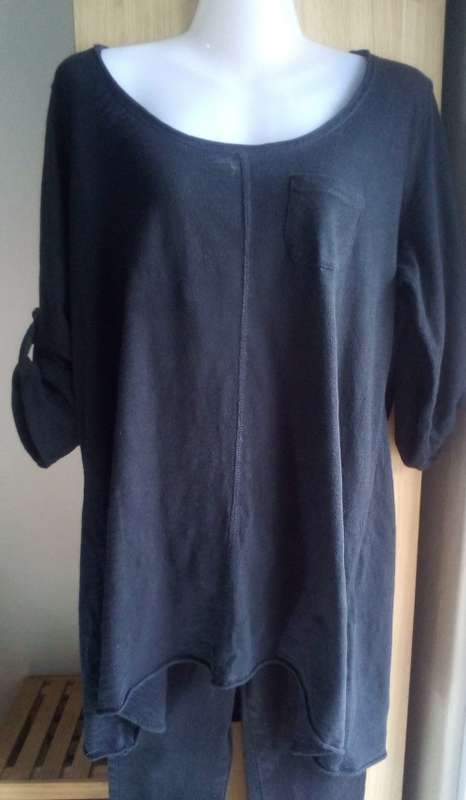 Black Flared Top by Real Clothing Size Large