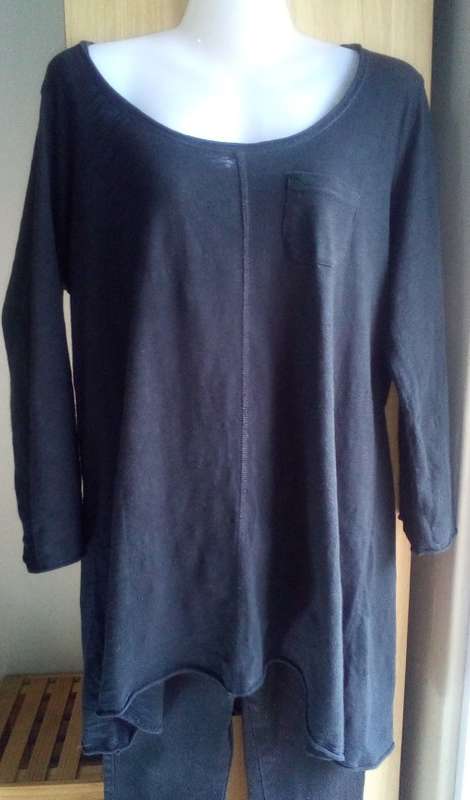 Black Flared Top by Real Clothing Size Large