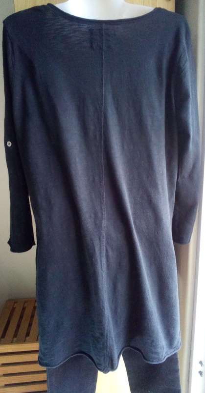 Black Flared Top by Real Clothing Size Large