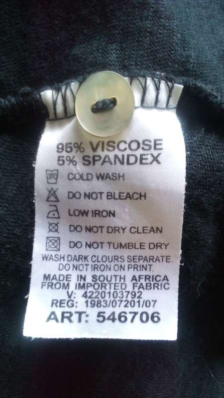 Black Flared Top by Real Clothing Size Large
