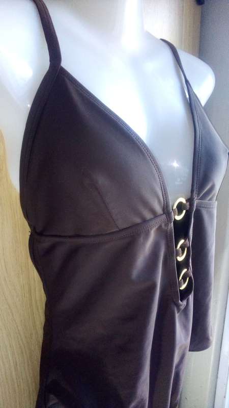 Kelso Stunning One Piece Swimsuit ,with Gorgeous Plunging neckline, Size 16