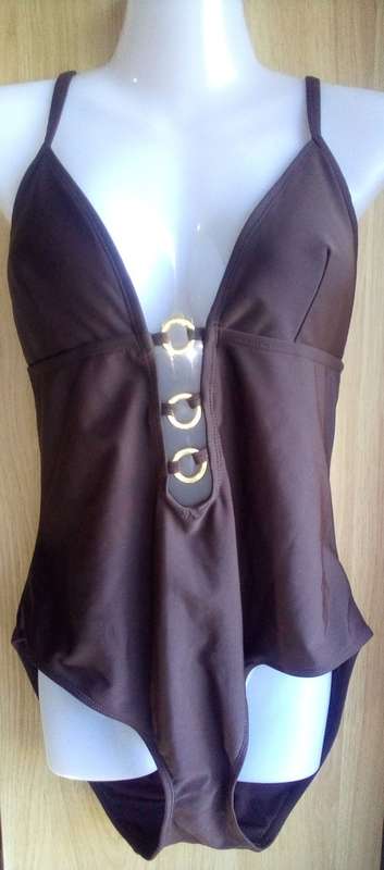 Kelso Stunning One Piece Swimsuit ,with Gorgeous Plunging neckline, Size 16