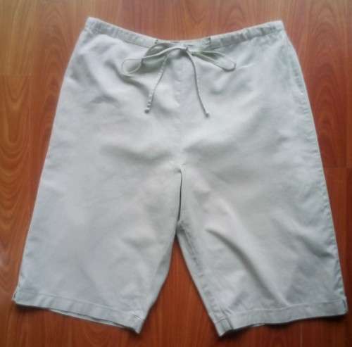 Classy Beige Linen Look Shorts by Maine Size XL