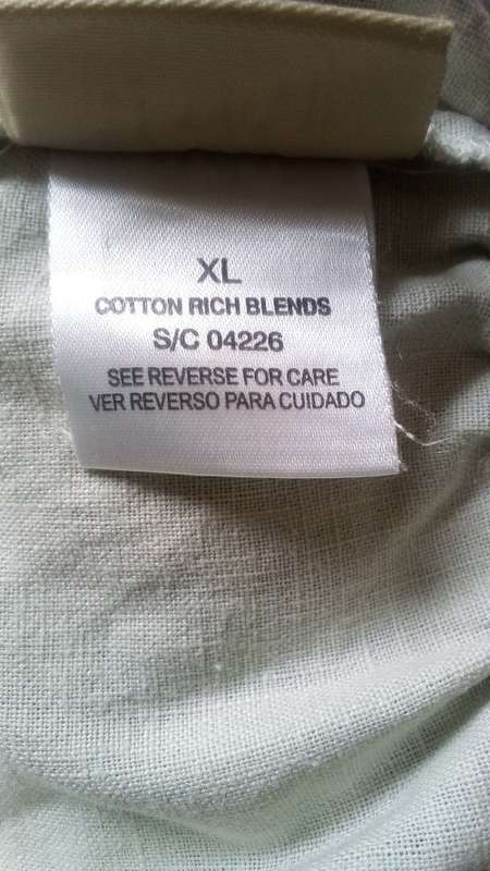 Classy Beige Linen Look Shorts by Maine Size XL