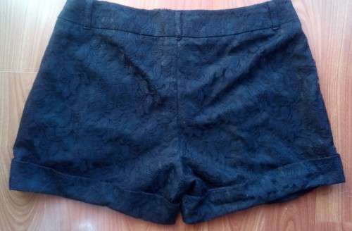 Black Lace Shorts by WWW Size 12