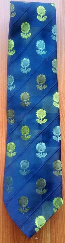Mens Tie with Flower Design By Pierre Cardin Paris