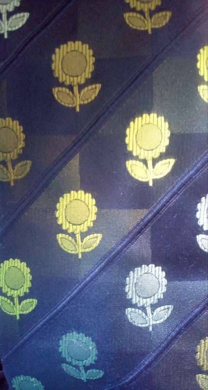 Mens Tie with Flower Design By Pierre Cardin Paris
