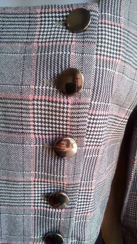 Fitted Long sleeve Tweed Crop Top, / Jacket  Size Small. *NEW