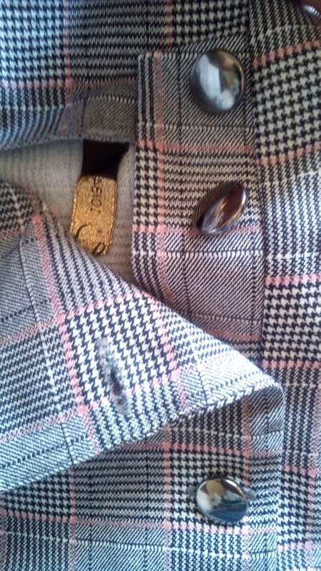 Fitted Long sleeve Tweed Crop Top, / Jacket  Size Small. *NEW