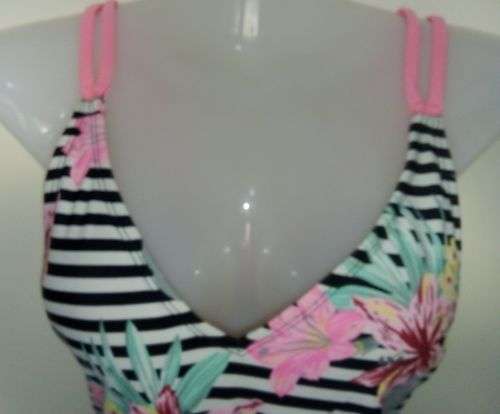 Strappy Swimsuit with Tropical Print by Edition Size 12