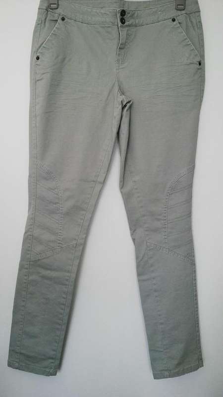 Jodhpur Style Canvas Pants Grey Size 14