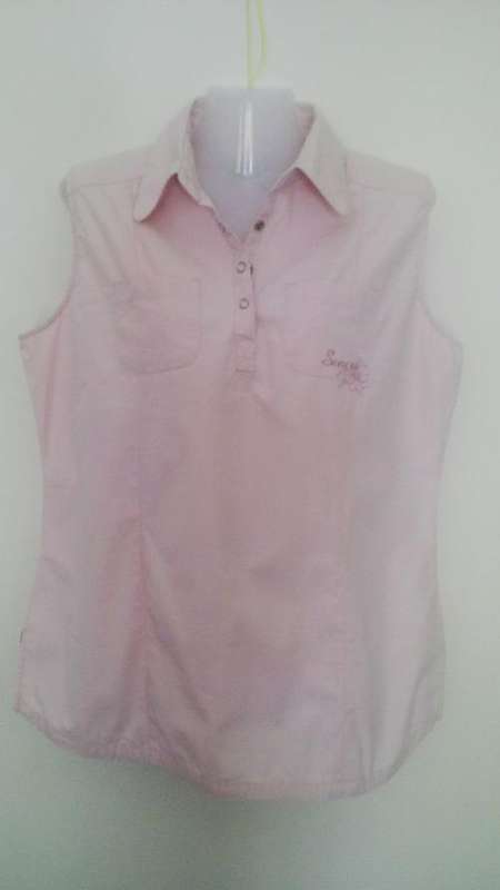 50s style  Sleeveless Shirt Size Large