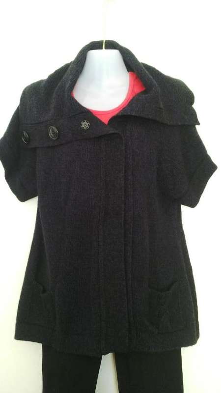 Awesome Short Sleeved Navy Blue Cardigan  by Woolworths Size Medium