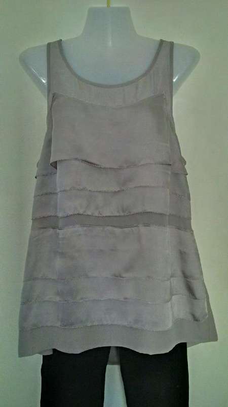 Beautiful Oyster Pink vest with Satin layered detail by Woolworths  Size 12