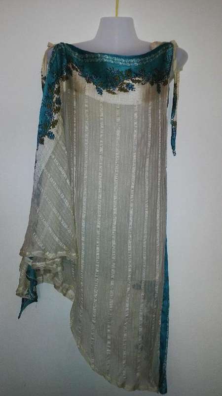 Dramatic Grecian Style Top Mini Dress Exquisite design Size 8