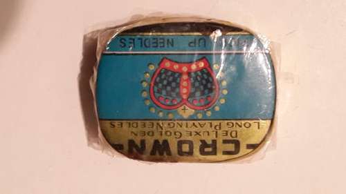 Crown Gramophone needles.Blue. Sealed. Original.