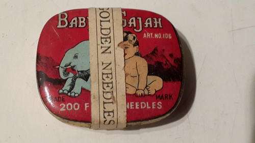 Baby & Gajah Golden Gramophone needles . Sealed .