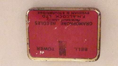 Bell Tower Gramophone Needle Tin - Empty